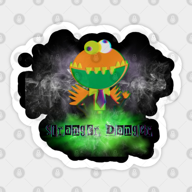 Stanger Danger Monster Sticker by PixieMomma Co